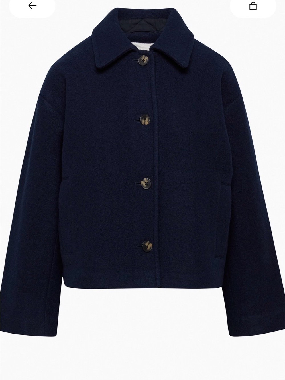 Aritzia Wilfred Canyon Jacket Wool Coat Large